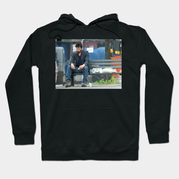 Sad Keanu Reeves Hoodie by foozler